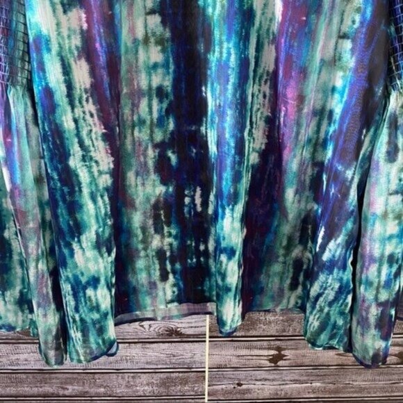 Messino Women's Semi-Sheer Multi-Colored Blouse Size XXL - Picture 4 of 12